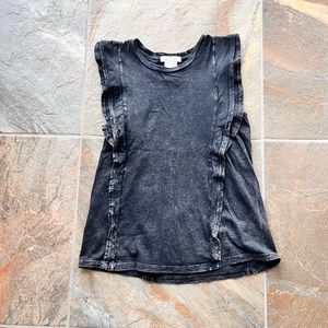 Anthropologie eri & ali Sleeveless Ruffle T